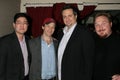 Greg Hatanaka and Michael Leydon Campbell with Craig Carlisle and Keith Kjarval at the Los Angeles Premiere Of 'Bob Funk'.