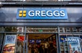 Greggs High Street Baker Retail Chain Logo And Shop Entrance Royalty Free Stock Photo