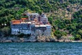 Gregoriou monastery, Mount Athos Royalty Free Stock Photo