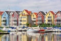 Greifswald harbour houses Royalty Free Stock Photo