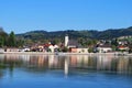 The view of the historical center of Grein Royalty Free Stock Photo