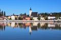 The view of the historical center of Grein Royalty Free Stock Photo