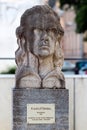 Greiz, Germany - June 9, 2023: Monument to Friedrich Schiller, a German physician, playwright, poet, and philosopher. Located near