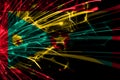 Grenada abstract fireworks sparkling flag. New Year, Christmas and National day concept