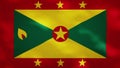 Grenada dense flag fabric wavers, background loop