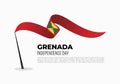 Grenada independence day background celebrated on february 7 Royalty Free Stock Photo