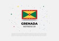 Grenada independence day background celebrated on february 7 Royalty Free Stock Photo