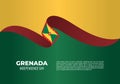 Grenada independence day background celebrated on february 7 Royalty Free Stock Photo