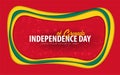 Grenada. Independence day greeting card. Paper cut style. Royalty Free Stock Photo