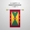 Grenada Independence day hanging flag background