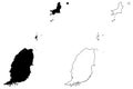 Grenada map vector