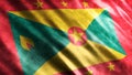 Grenada National Flag Grunge