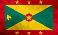 Grenada polygonal flag. Mosaic modern background. Geometric design