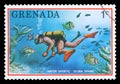 GRENADA - Postage Stamp Royalty Free Stock Photo