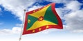 Grenada - waving flag - 3D illustration