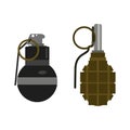 Grenade bomb vector.