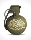 Grenade - Brain damage Royalty Free Stock Photo
