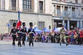 Grenadiers of Sardinia marching in official parade