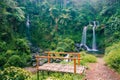 Grenjengan Kembar Waterfall, Magelang, Central Java