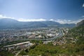 Grenoble aerial view Royalty Free Stock Photo