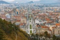 Grenoble. Aerial view of the city.