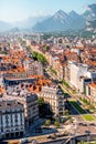 Grenoble city in France Royalty Free Stock Photo