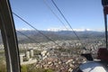 Grenoble city overview panorama