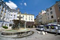 Grenoble city square Royalty Free Stock Photo