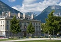 Grenoble city square Royalty Free Stock Photo
