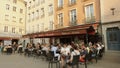 GRENOBLE, FRANCE - JUNE 29, 2023. Cafe de la Table Ronde in the centre of the Old Town