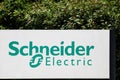 Schneider Electric logo on a panel