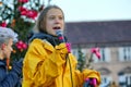 Greta Thunberg meet italian activists against climate change
