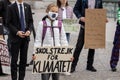 Greta Thunberg protesting in Stockholm Royalty Free Stock Photo