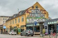 Greta Thunberg, a huge text on a wall in the city of Copenhagen