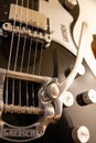 Gretsch electric guitar close-up view