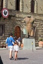 Sculpture Winged Torso sculptor Igor Mitorai, Greve in Chianti, Italy