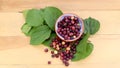 Grewia asiatica falsa fruit in wooden bowl