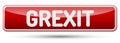 Grexit - Abstract beautiful button with text Royalty Free Stock Photo