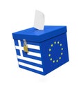 Grexit Ballot Box Royalty Free Stock Photo