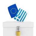 Grexit Ballot Box Royalty Free Stock Photo
