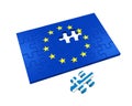 Grexit Puzzle Pieces Royalty Free Stock Photo