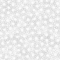 Grey abstract atomic pattern. Vector seamless background