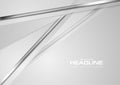 Grey abstract corporate background with metallic stripes Royalty Free Stock Photo