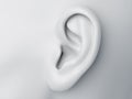 A grey abstract female ear