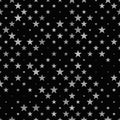 Grey abstract pentagram star pattern background