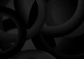 Grey circles depth abstract textured background wallpaper Royalty Free Stock Photo