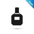 Grey Aftershave icon isolated on white background. Cologne spray icon. Male perfume bottle. Vector