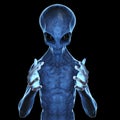 A grey alien