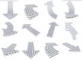 Grey arrows Royalty Free Stock Photo