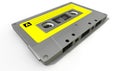 Grey Audio Cassette Tape Royalty Free Stock Photo